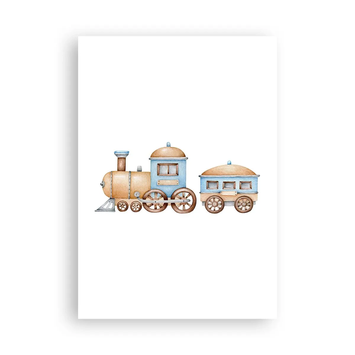 Affisch - Stående vid stationen... - 70x100 cm