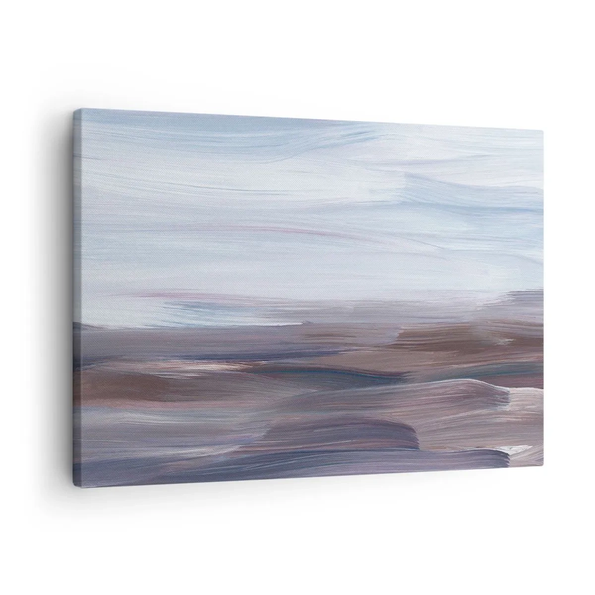 Canvastavla - Bild på duk - En subtil abstraktion med fina penseldrag i pastellfärger. - 70x50cm - Element: vatten - Modern väggdekoration för vardagsrum och sovrum ARTTOR