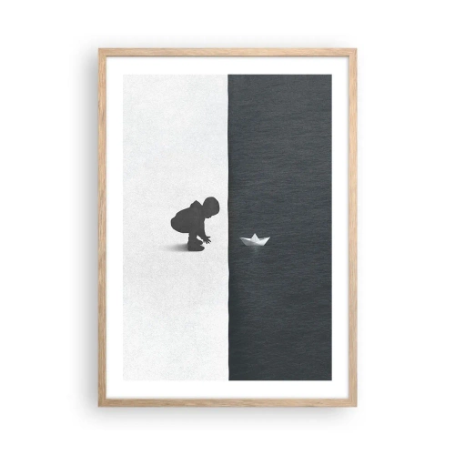 Affisch i ram av ljusek - En stor expedition - 50x70 cm