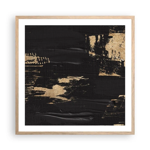 Affisch i ram av ljusek - Ett spår av beröring - 60x60 cm