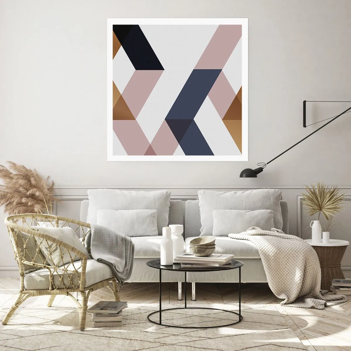 Affisch - Plan och vinklar - 60x60 cm