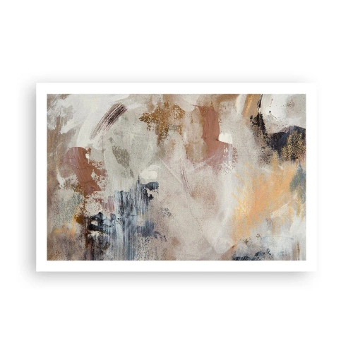 Affisch - Dimmig abstraktion - 91x61 cm