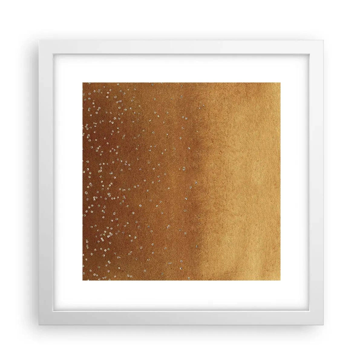 Affisch i vit ram - Ljusets födsel - 30x30 cm