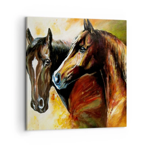 Canvastavla - Bild på duk - Dubbelt så mycket charm - 60x60 cm