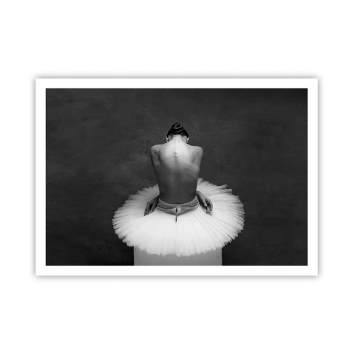 Affisch - Hon blommar ut - 100x70 cm