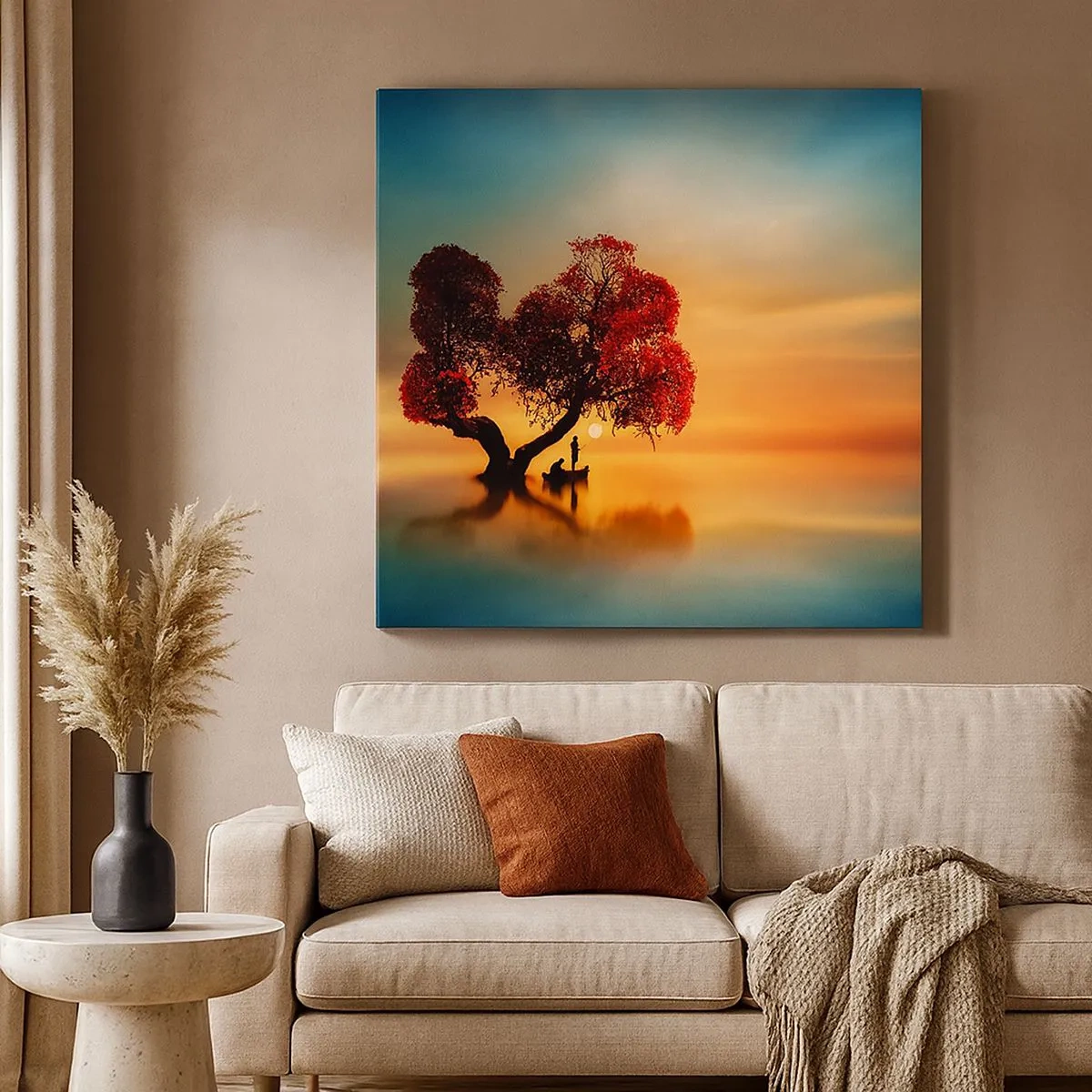 Canvastavla - Bild på duk - Avlägsen tystnad - 30x30 cm