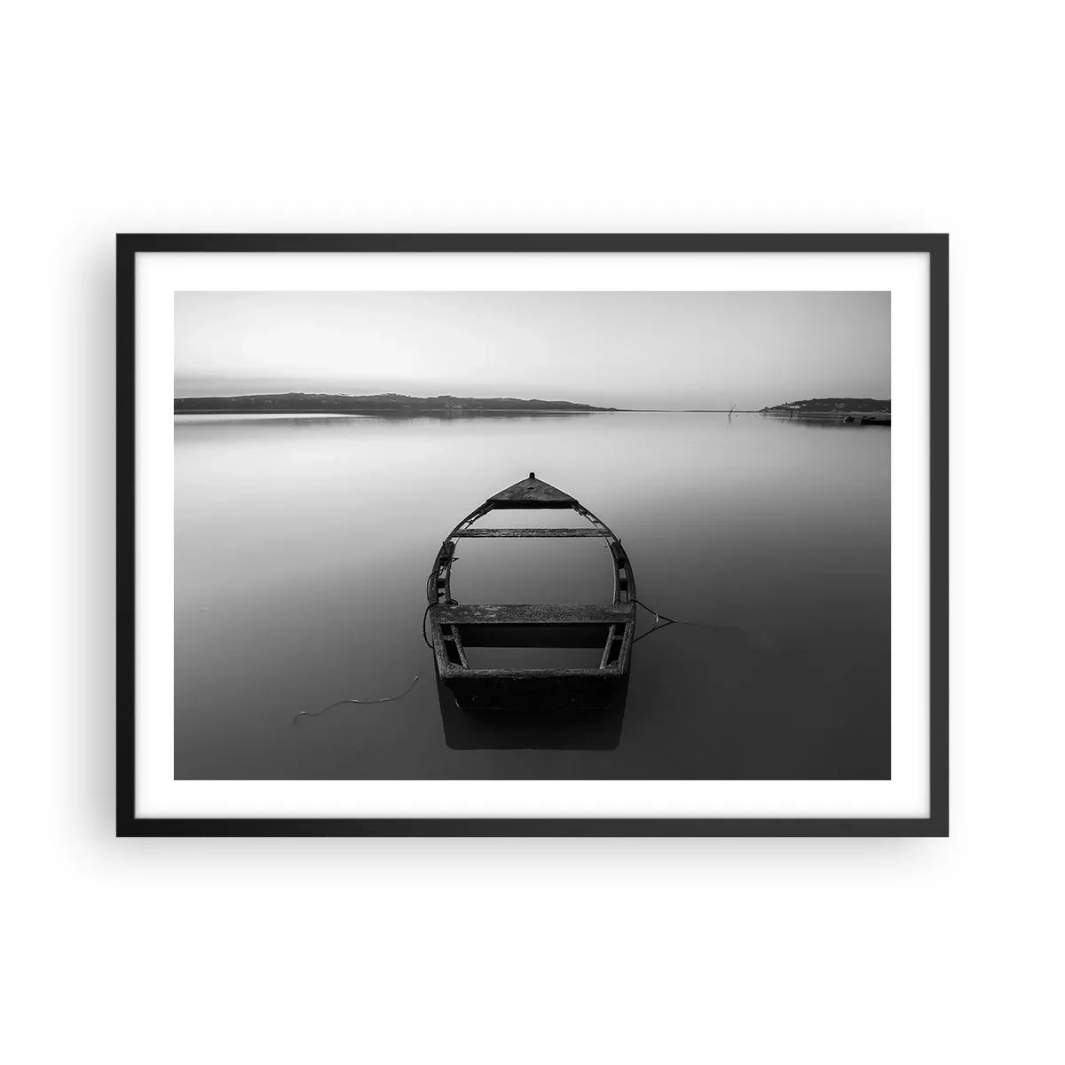 Affisch i svart ram - Längtan och melankoli - 70x50 cm