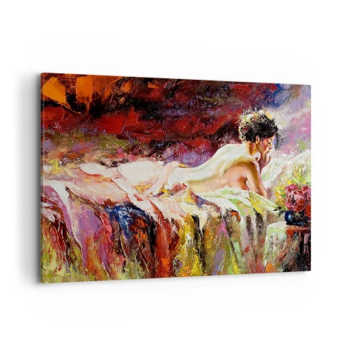 Canvastavla - Bild på duk - Venus försänkt i sina tankar - 100x70 cm