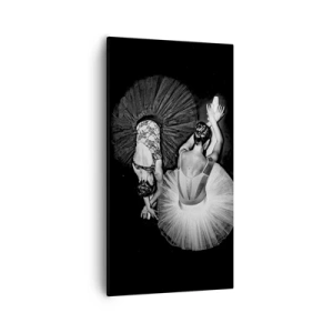 Canvastavla - Bild på duk - Jin och jang – den perfekta balansen - 55x100 cm