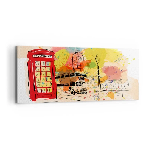 Canvastavla - Bild på duk - Mångfaldens stad - 100x40 cm