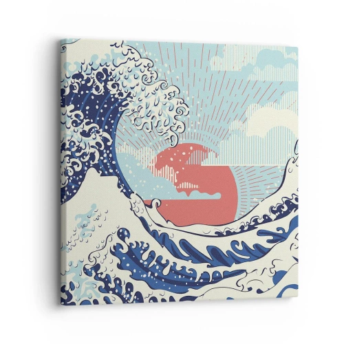 Canvastavla - Bild på duk - Ur japanska inspirationer - 30x30 cm