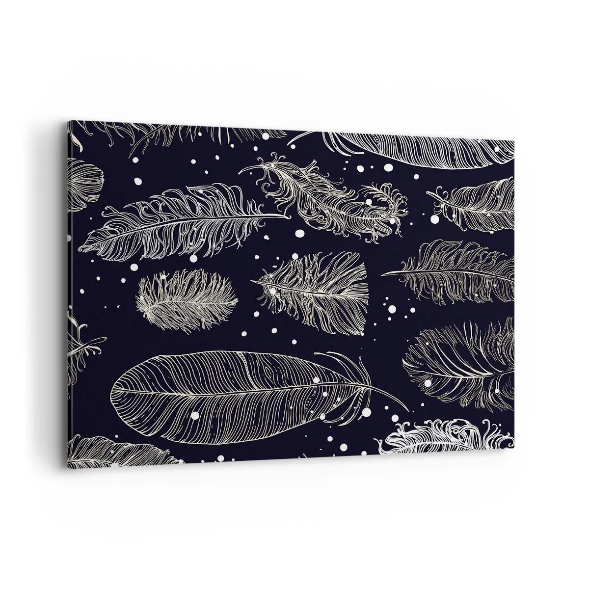 Canvastavla - Bild på duk - Fjäderspets - 100x70 cm