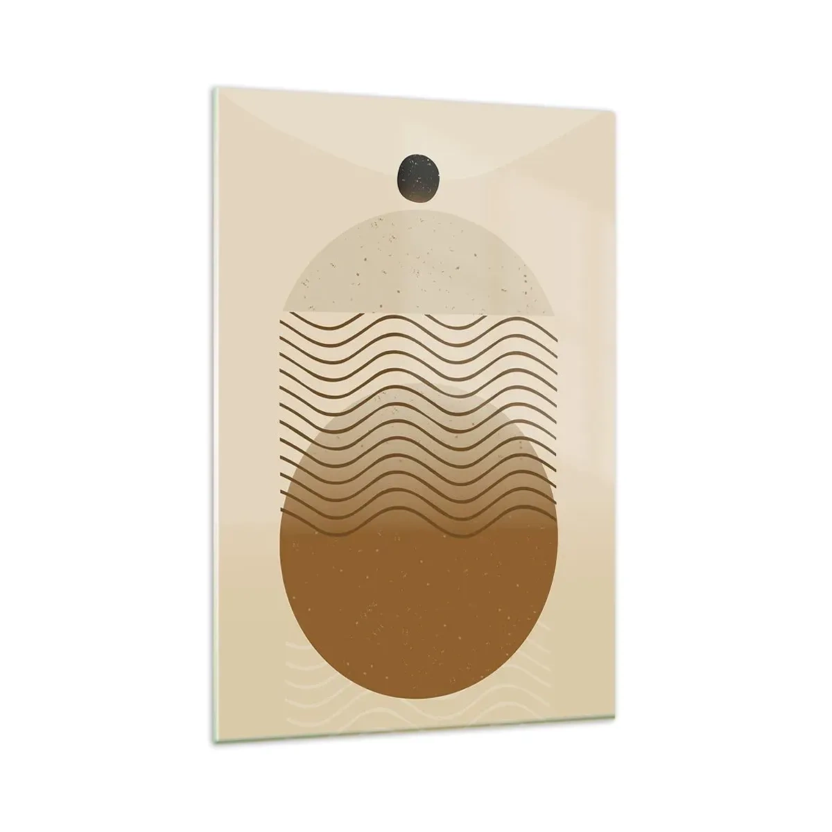 Glastavla - Bild på glas - Om geometriska figurers ursprung - 80x120 cm