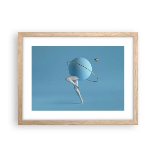 Affisch i ram av ljusek - Och planeterna blir galna - 40x30 cm