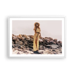 Affisch i vit ram - Stenarnas magi - 70x50 cm