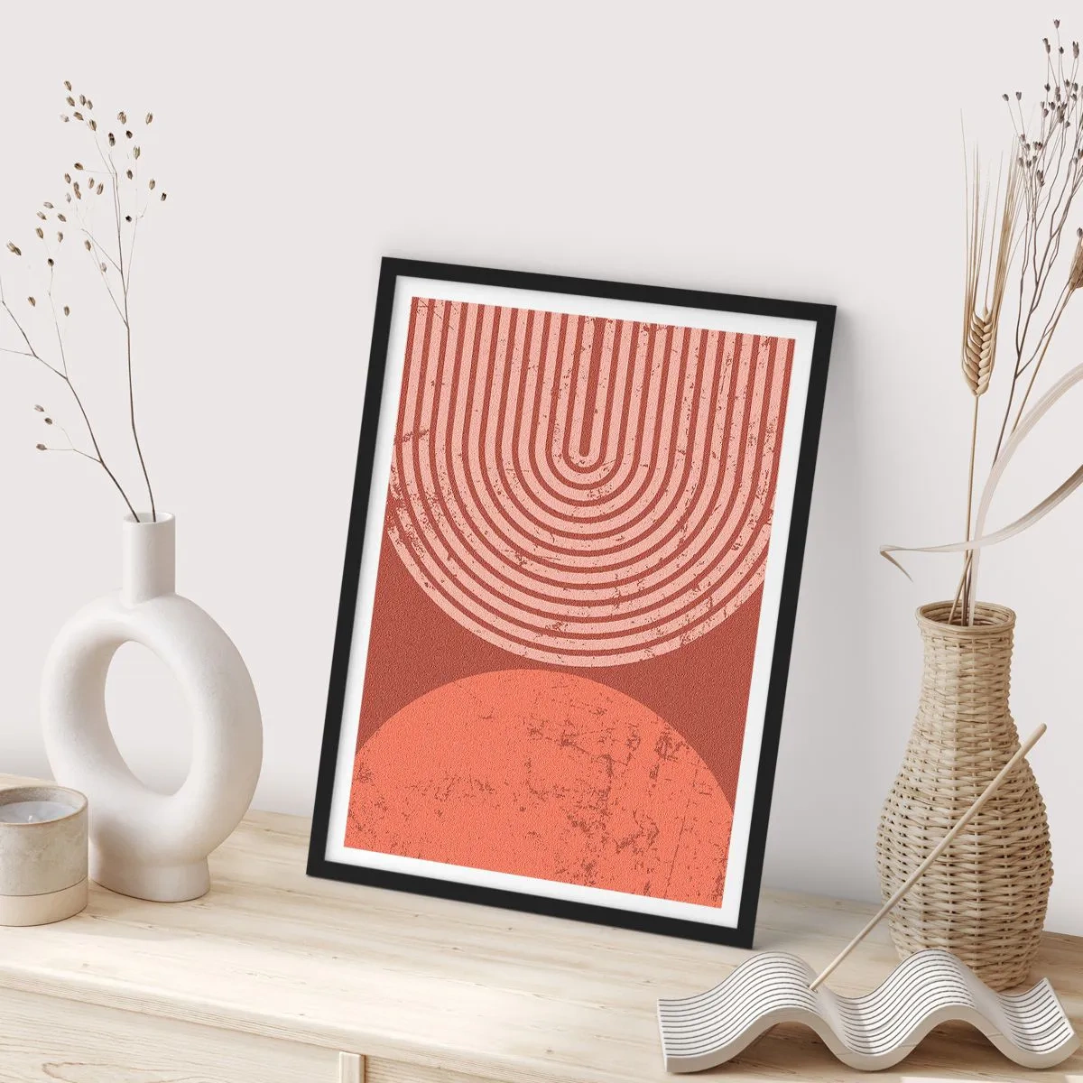 Affisch i svart ram - Nära relation - 30x40 cm