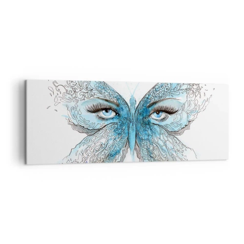 Canvastavla - Bild på duk - Fjärilögon - 140x50 cm
