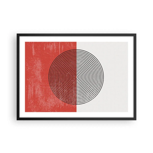 Affisch i svart ram - Mitt i prick - 70x50 cm