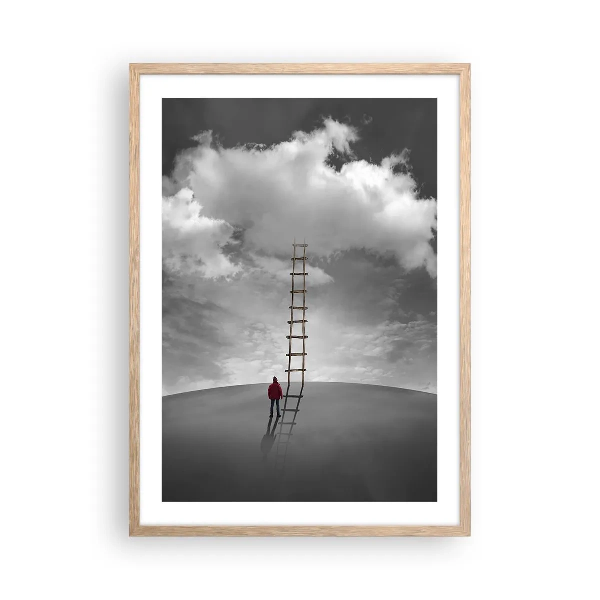 Affisch i ram av ljusek - Allt är möjligt - 50x70 cm