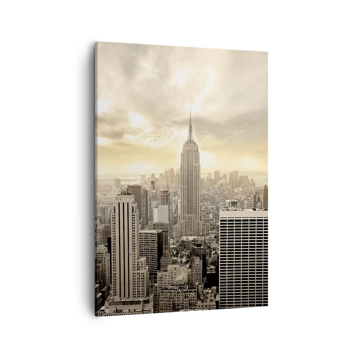Canvastavla - Bild på duk - New York i grånyanser - 50x70 cm