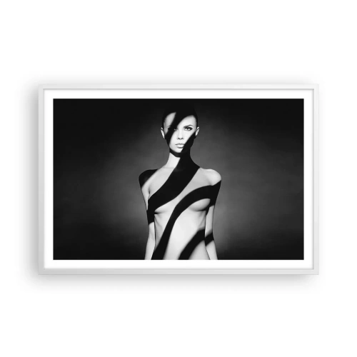 Affisch i vit ram - I skenet och i skuggan - 91x61 cm