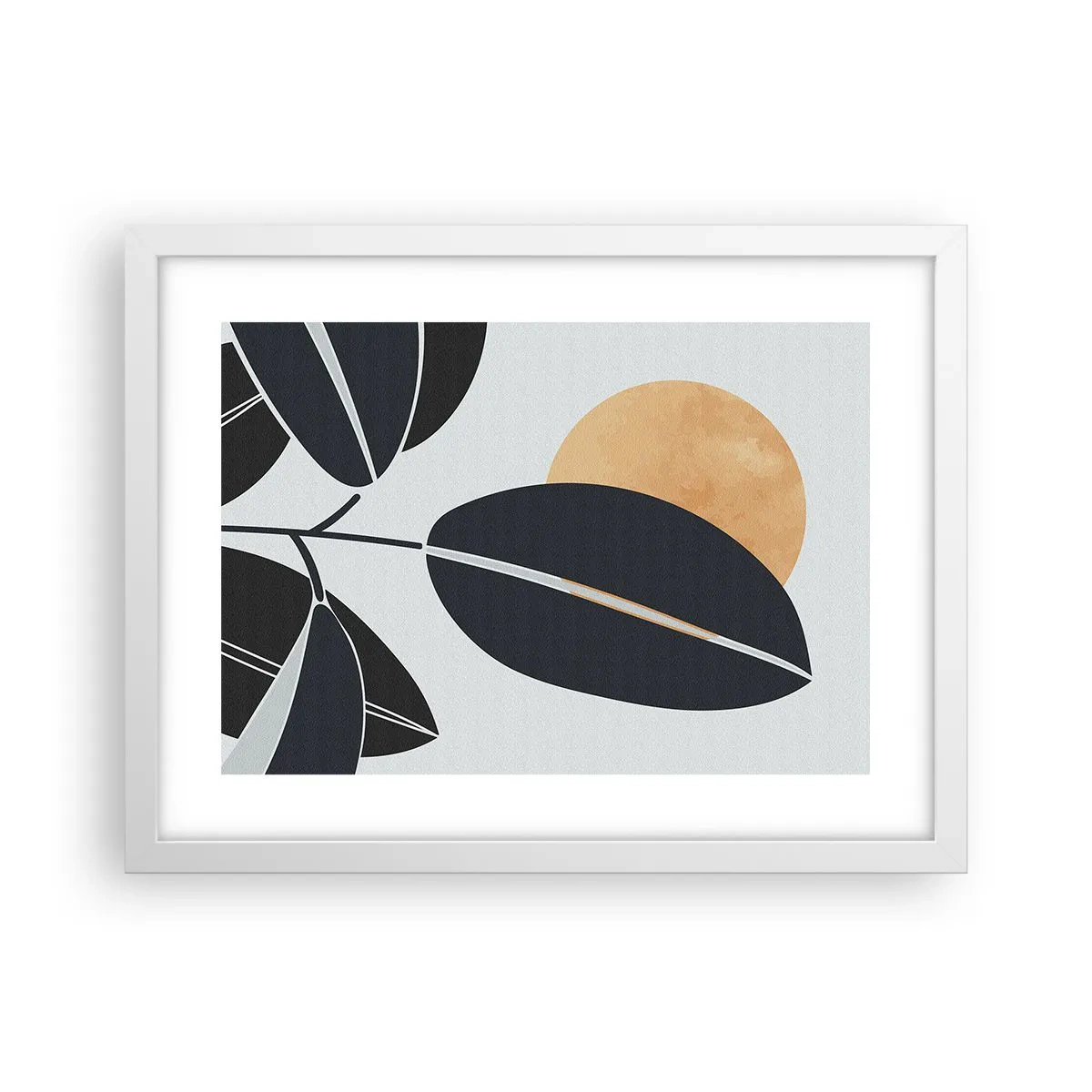 Affisch i vit ram - Het sommardag - 40x30 cm