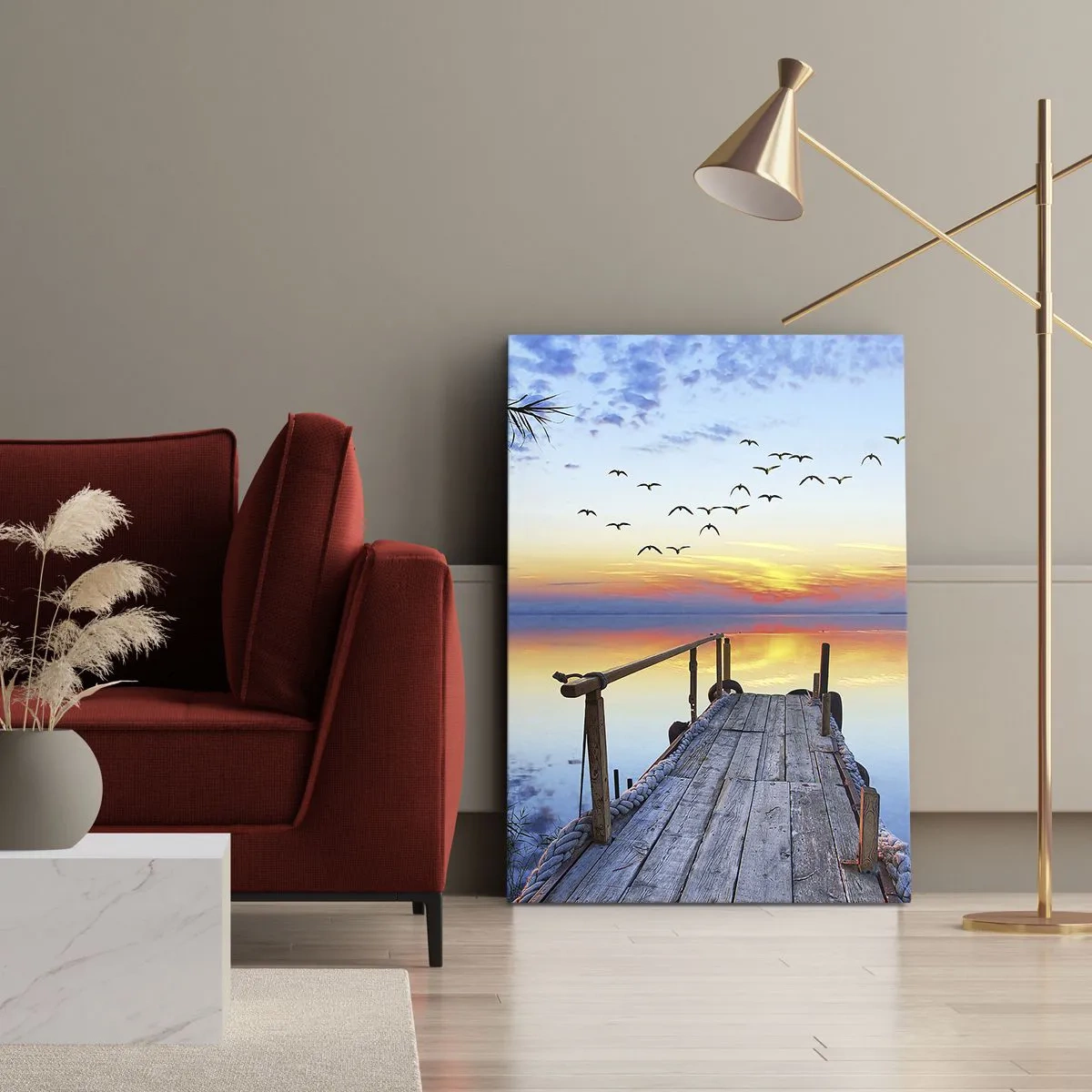 Canvastavla - Bild på duk - Dags att vända hem... - 50x70 cm