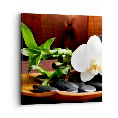 Canvastavla - Bild på duk - Bli berörd av naturen - 30x30 cm