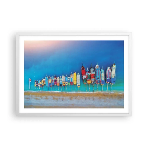 Affisch i vit ram - Ur fågelperspektivet - 70x50 cm