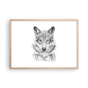 Affisch i ram av ljusek - En född ledare - 70x50 cm