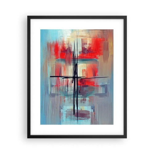 Affisch i svart ram - Landskap i en okänd dimension - 40x50 cm