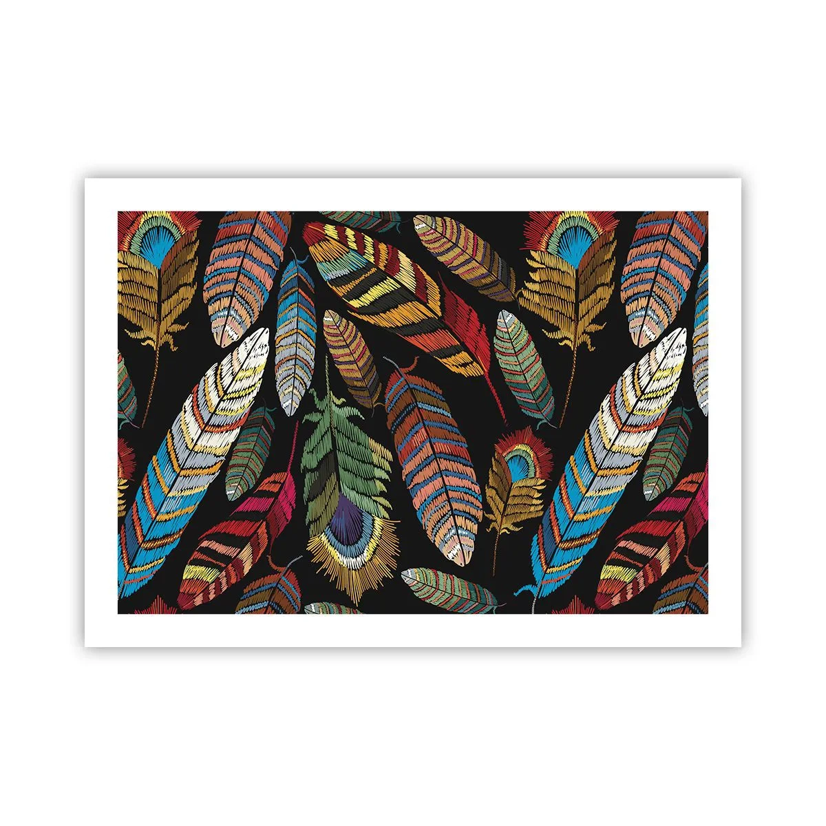 Affisch - Fågelkarneval - 70x50 cm