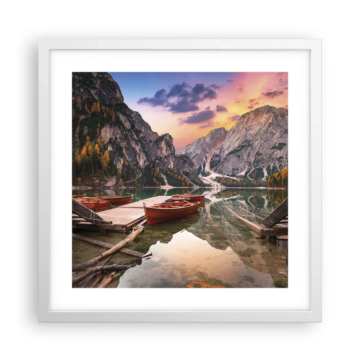 Affisch i vit ram - Dagens löfte - 40x40 cm