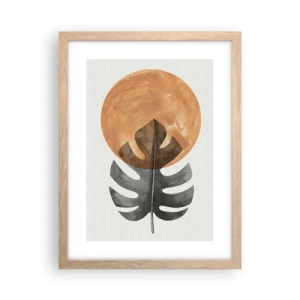 Affisch i ram av ljusek - Alltid solen - 30x40 cm