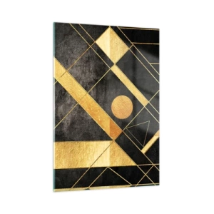 Glastavla - Bild på glas - Öknens sol - 50x70 cm