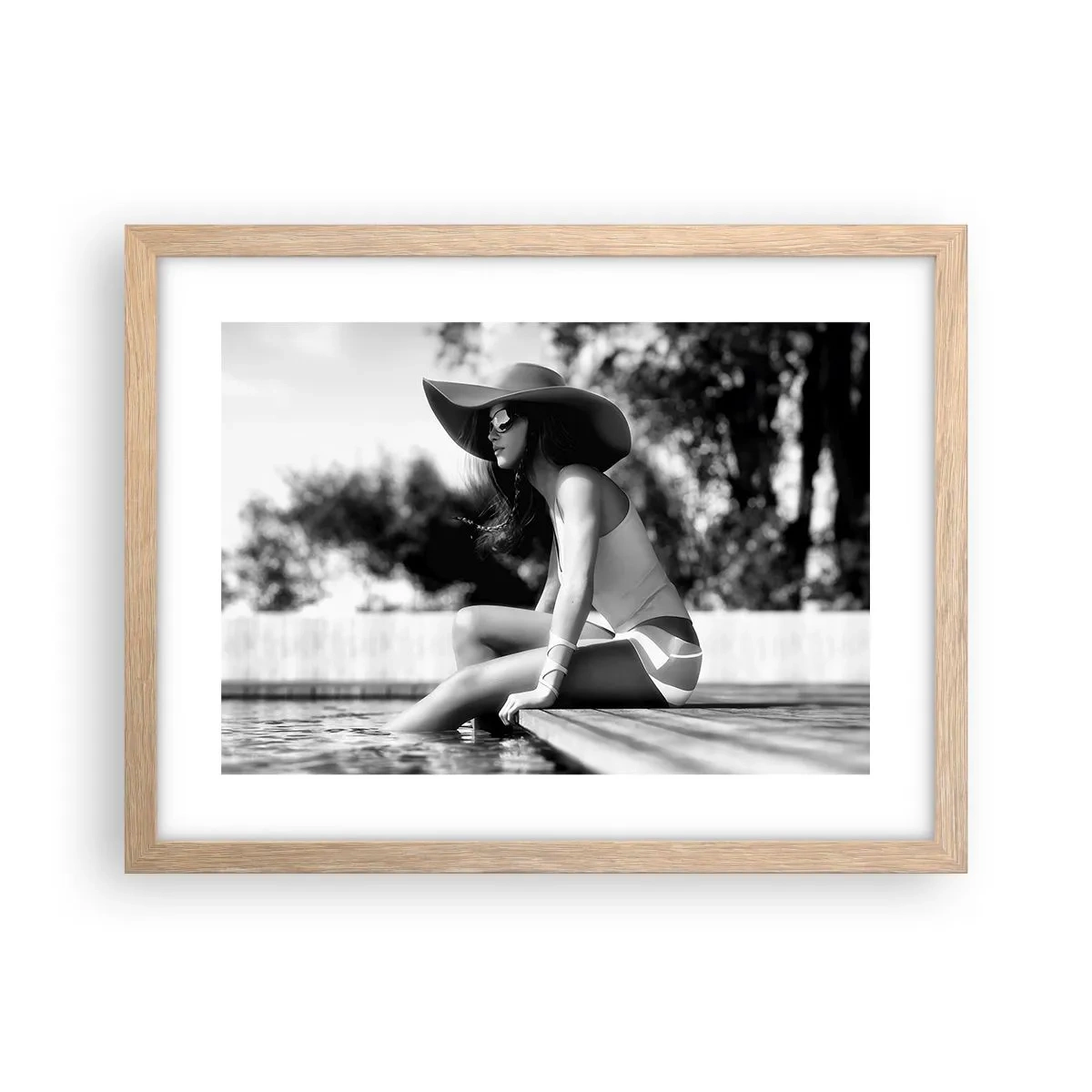 Affisch i ram av ljusek - En sommardröm - 40x30 cm