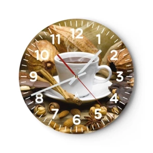 Väggklocka - Klocka på glas - För de som söker upplevelser - 30x30 cm