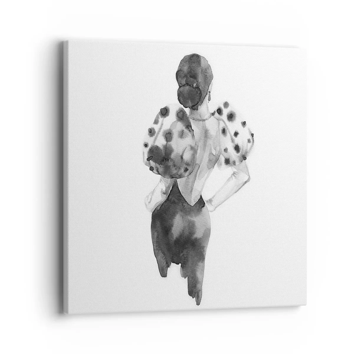 Canvastavla - Bild på duk - Hon passerade nära mig - 40x40 cm