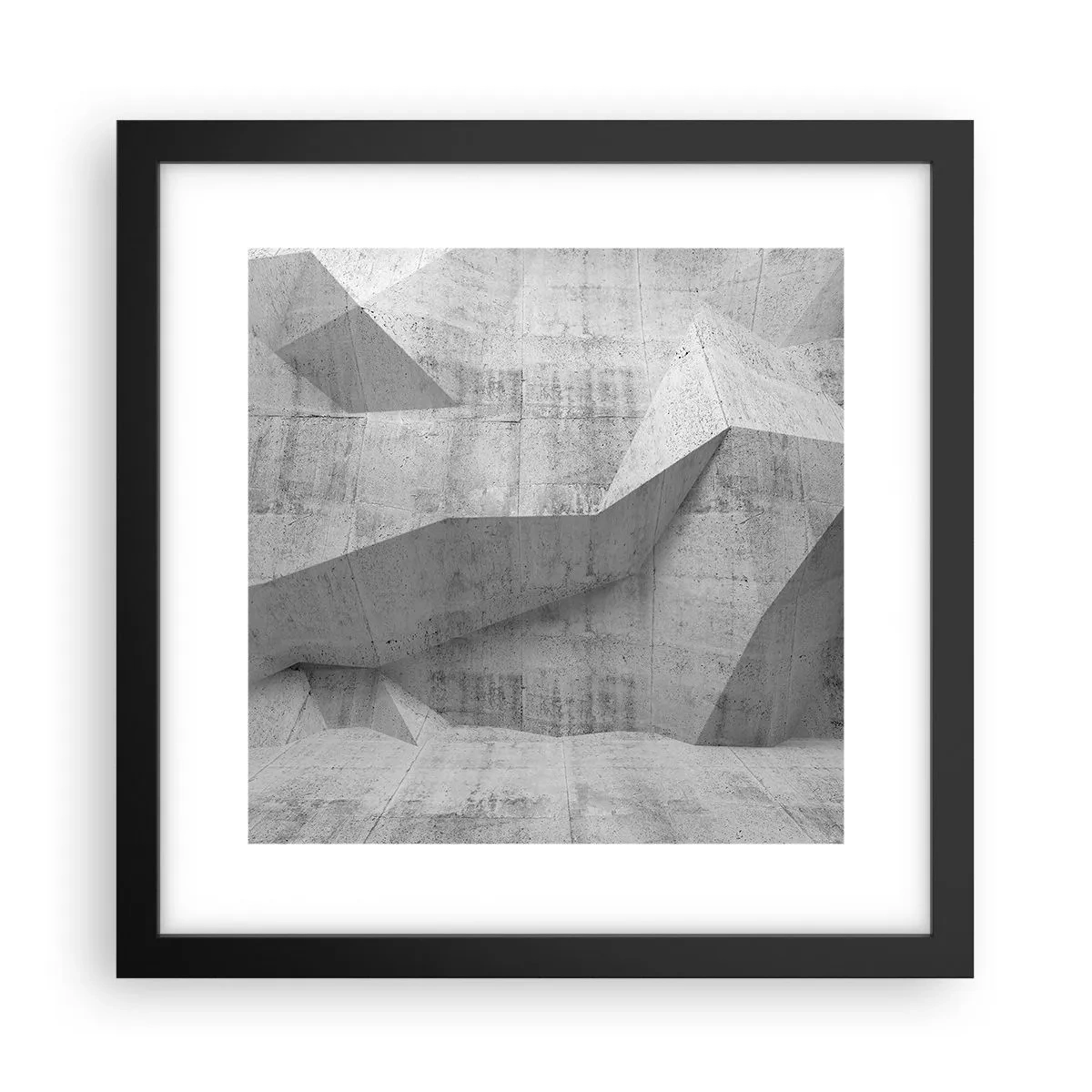 Affisch i svart ram - En riktig utmaning - 30x30 cm