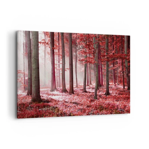 Canvastavla - Bild på duk - Röd är lika vacker - 120x80 cm