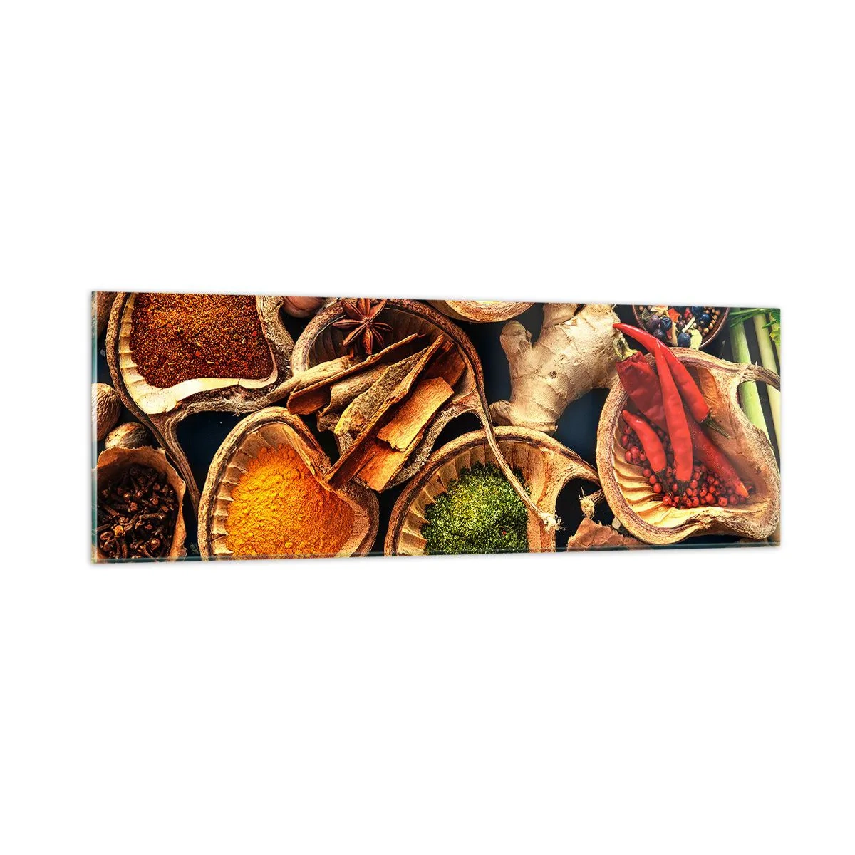 Glastavla - Bild på glas - Ta vad du vill - 90x30 cm