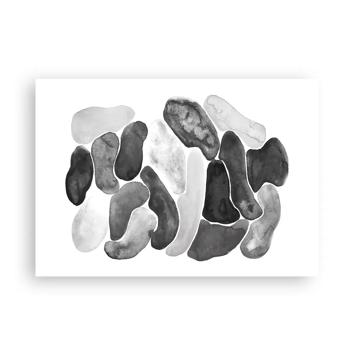 Affisch - Stenig abstraktion - 100x70 cm