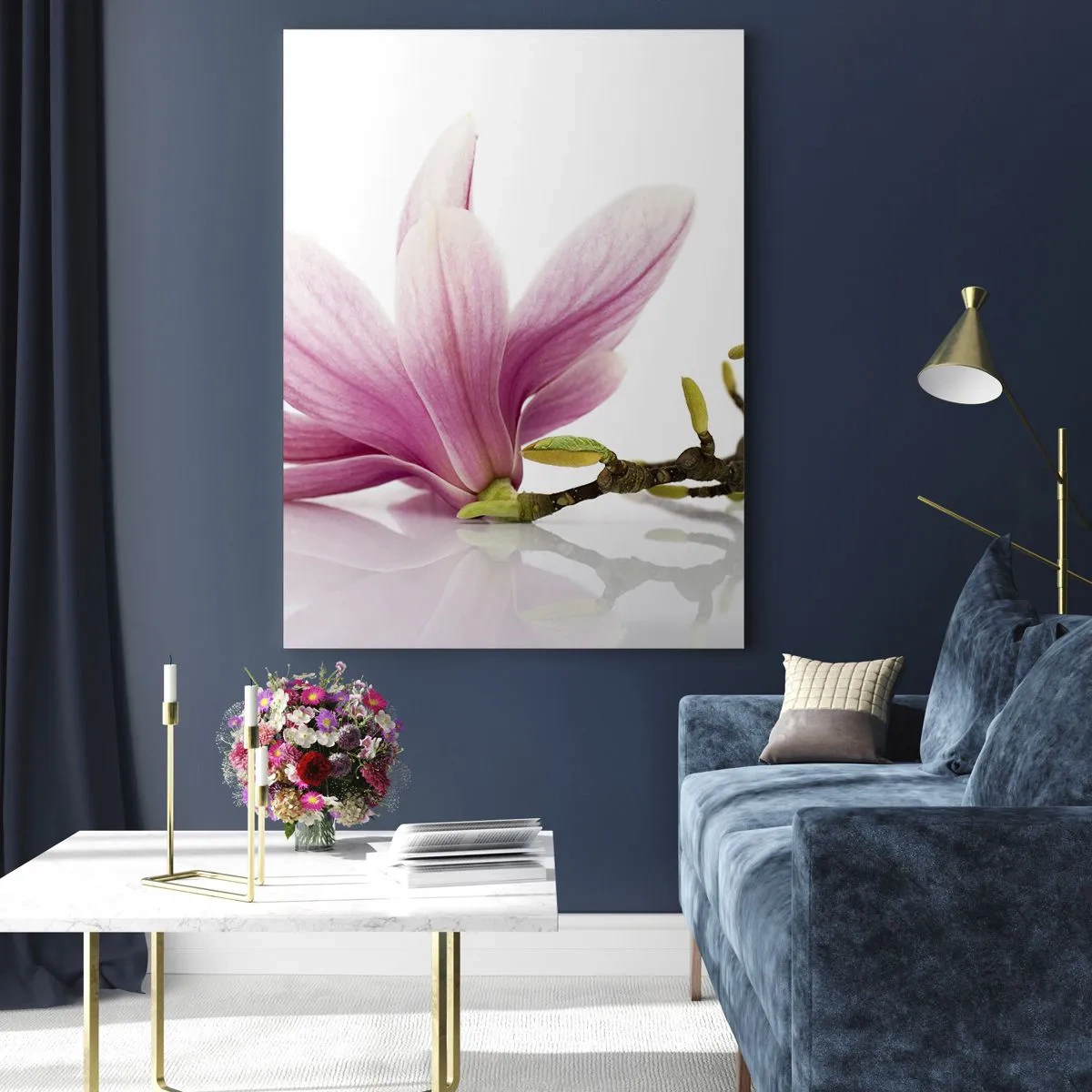 Glastavla - Bild på glas - Lätta som vårkänslan - 50x70 cm