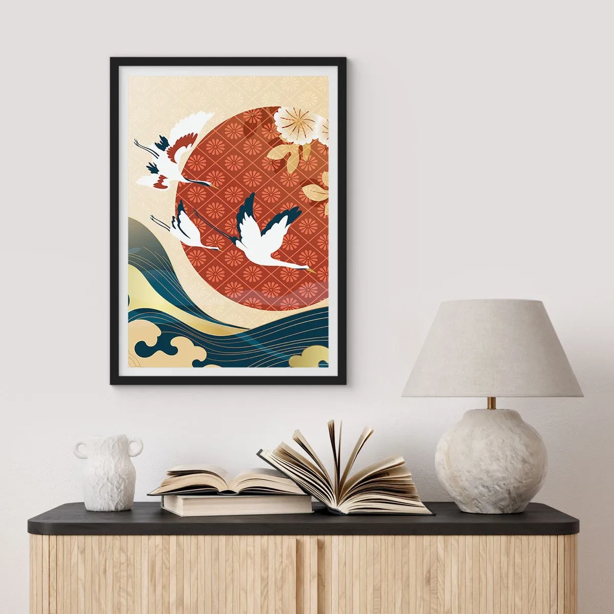 Affisch i svart ram - Japansk saga - 61x91 cm