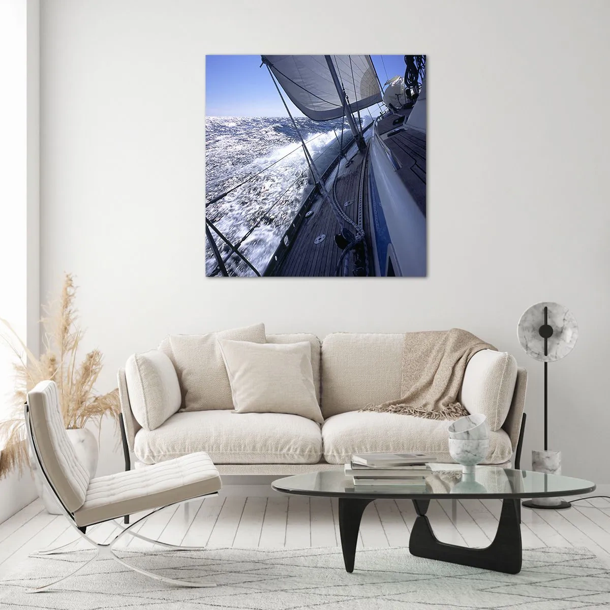 Glastavla - Bild på glas - Jag vet hur det är att vara en fågel - 40x40 cm