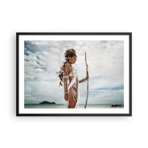 Affisch i svart ram - Tropikens drottning - 70x50 cm