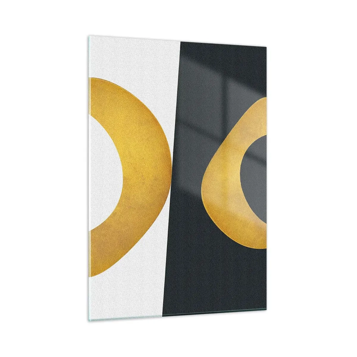 Glastavla - Bild på glas - Öfr det första: guld - 50x70 cm