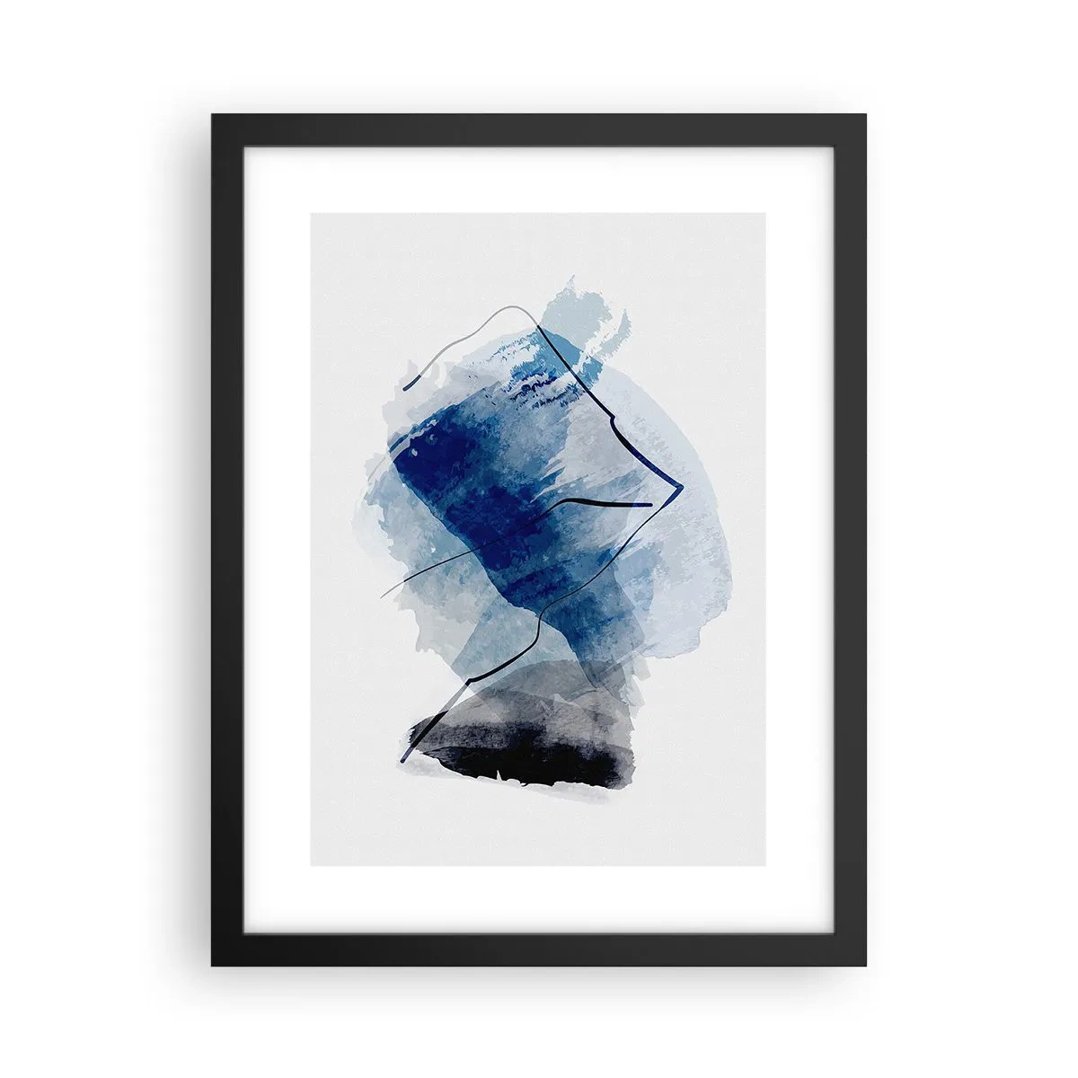 Affisch i svart ram - Isberg - 30x40 cm