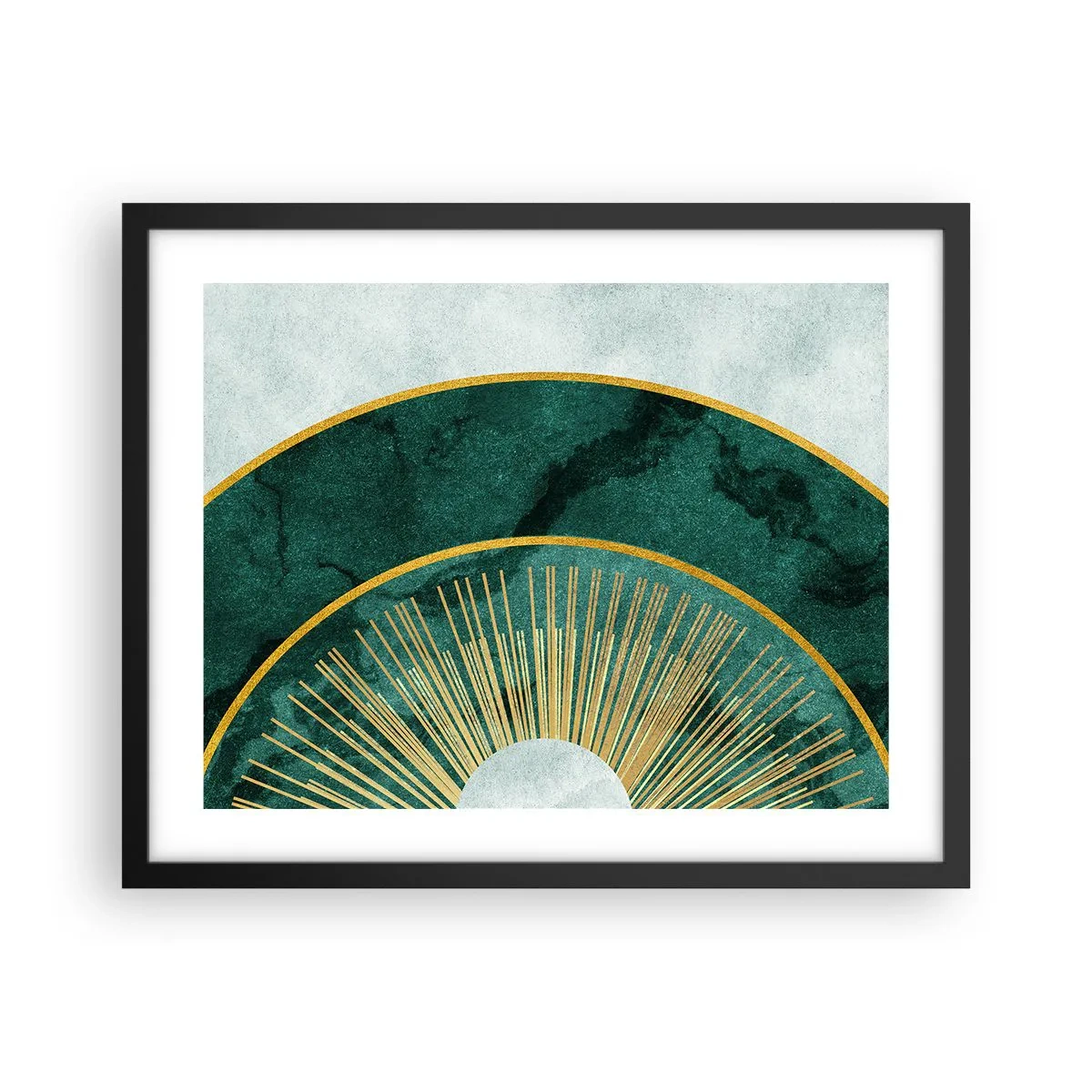 Affisch i svart ram - Ett annorlunda solsystem - 50x40 cm