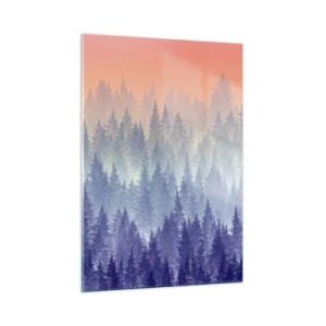 Glastavla - Bild på glas - Högt, högre, upp till himlen - 50x70 cm